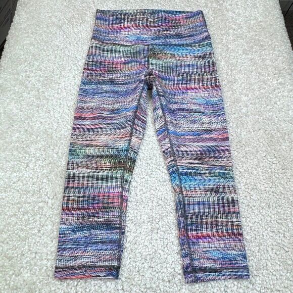 Lululemon Wunder Train Hi Rise Crop Legging Digital Oasis - Picture 3 of 12